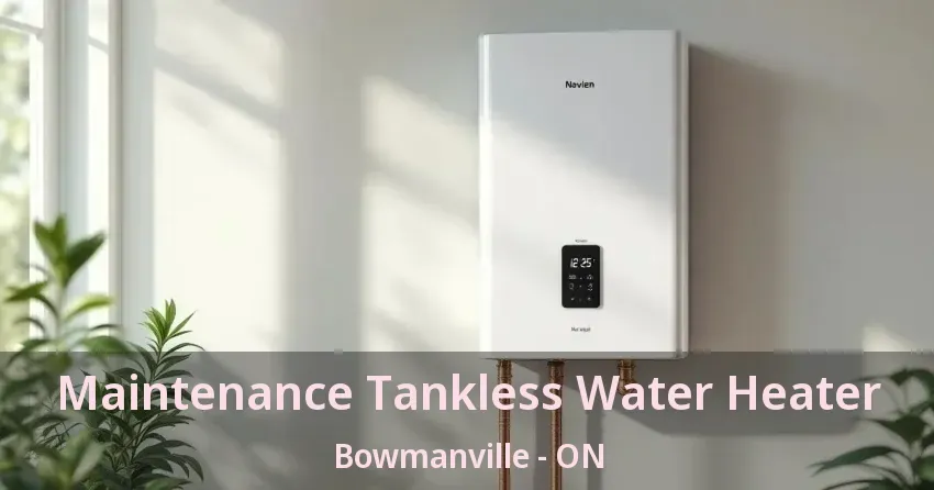 Maintenance Tankless Water Heater Bowmanville - ON